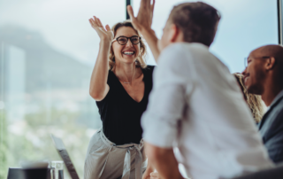 woman striving to get involved at work