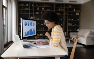 woman managing work-related stress